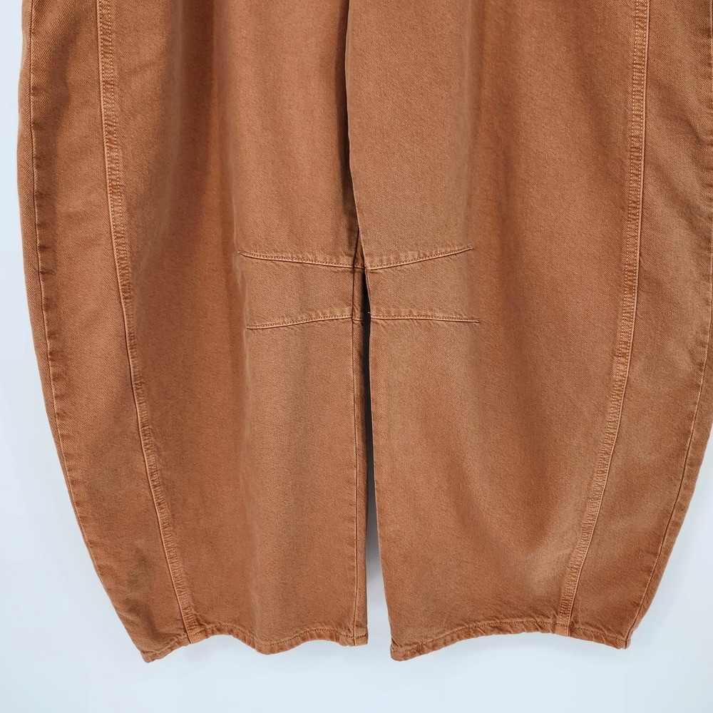 We The Free NWT Good Luck Barrel Jeans Size 33 Ginger Root Earthy Boho Hippie - Picture 4 of 10